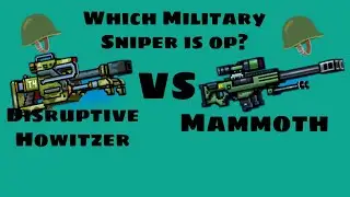 Disruptive Howitzer vs Mammoth| Pixel Gun 3d (Which Military Sniper is op?)