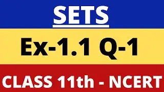Class 11th Sets Ex 1.1 Q1 - Chapter 1