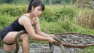 How to set traps to catch eels and loaches. Cooking, living in harmony with nature.