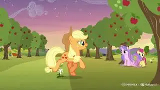 🍏 Applejack en la granja: ¡A cosechar y jugar! 🌞 | Canción infantil para niños 🐴🎶