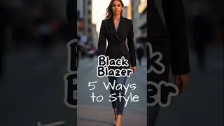 5 Black Blazer Outfit Hacks | Look Expensive on a Budget #shorts #fashion