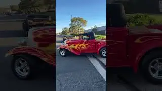 Awesome car club rollout! Hot rods, muscle cars, and rats all going to the kids car show! 