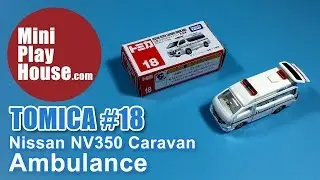 Tomica No.18 Nissan NV350 Caravan Ambulance - unboxing (4k UHD)