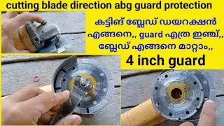 cutting blade direction and guard protection angle grinder#i love god
