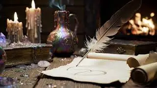 Quill Pen Writing Stock Video 4K || Great Footege