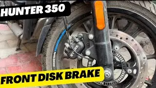 HUNTER 350 Owners! Is Your Front Disc Brake Pad Worn Out? hunter 350 front disc brake pad service