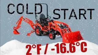 Kubota BX23S Холодный старт