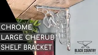 Cherub Design Bright Chrome Bracket 24 x 20cm
