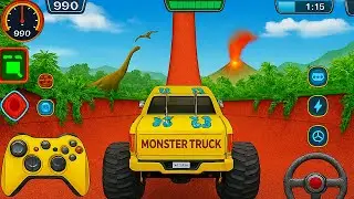 Mega Ramp Challenge! 🤯 Super Crazy GT Monster Truck Racing Level 300  Android Gameplay