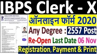 IBPS Clerk Online Form 2020 &brvbar;&brvbar; How to Fill IBPS Clerk Online Form 2020 &brvbar; IBPS Clerk Form Kaise Bhare