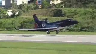 Dassault Aviation Falcon 7X PP-RFA landing at SBBH/PLU