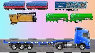 Menebak Gambar Karoseri Truk Panjang Dengan Benar, Carrier Car, Mobile Crane, Bottom Dump Truk