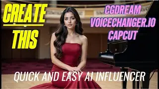 How to Create Your Own AI Influencer Using CGDream, VoiceChanger.io & CapCut | Step-by-Step Guide