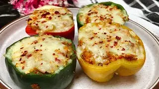  Chicken Stuffed Italian Bell Peppers l Classic bell peppers, Recipe By The perfect plate 🍽️ 