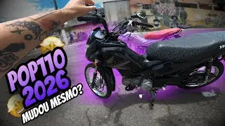 NOVA HONDA POP 110 2026 – PRIMEIRA VEZ PILOTANDO! 🔥