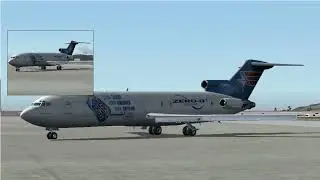 TheFlyingDuck77 Flight Sim FS9 2004 Boeing 727 Los Angeles takeoff and beyond
