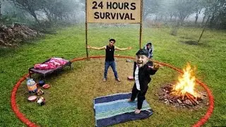 24 Hours Survival Challenge in Circle 😱