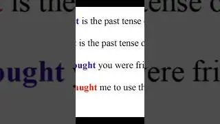 The difference between Taught and Thought. #youtubeshorts #english #englishgrammar #esl #teacher
