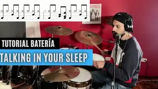 Cómo tocar TALKING IN YOUR SLEEP (The Romantics) en Batería / Tutorial con Partitura