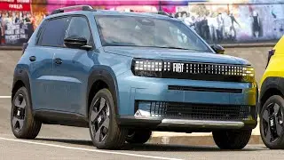Интерьер и экстерьер нового ретро-современного городского внедорожника Fiat Grande Panda 2025 года