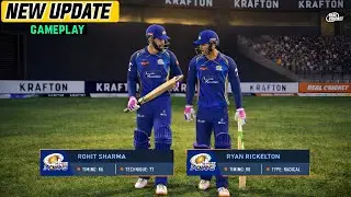 Real Cricket | 🔥 New Update Gameplay MI vs RR Match Highlights #realcricket