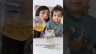 How to make a MAGIC POTION with Oil & Water! #stemeducation #toddleractivities #motherhood #diy