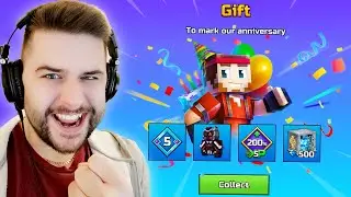 How to get Veterans Badge & 500 Gems! Birthday Clash REWARDS! - Pixel Gun 3D