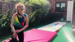 Funny fail (CannonsUK Airtrack) ❤️ GYMNAST KARINA DOES GYMNASTICS TUMBLING DANCE CIRCUS ❤️