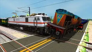 2 Trains Crossing each other at Railway Level Crossing &ndash; Train Simulator 2022