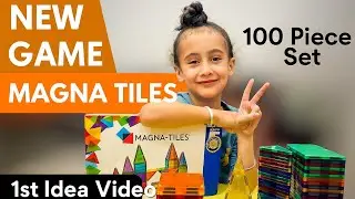 MAGNA TILES l New Game l 100 Piece Set l 1st Idea Video l Amber