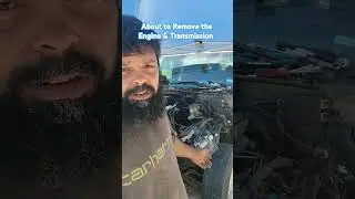 Preparing to remove engine #acekustoms #ac3kustoms #chevy #suburban #engine #transmission #texas
