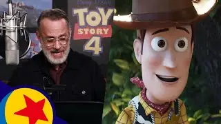 The Cast of Toy Story 4 In the Recording Booth | Pixar Side By Side
