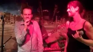 Dudlow Joe, blues band: Down In The Mouth, vocals duet - Bristol, July 2013