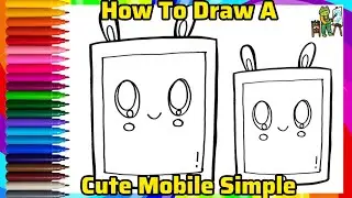 How To Draw A Cute Mobile Simple Easy | Mobile phone Drawing | Drawing For Kids (2026)