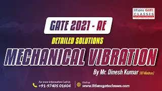 GATE 2021 Aerospace Engineering Question Paper | Mechanical Vibration Solutions | GATE AE Classes