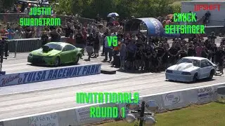 Street outlaws No prep Kings Tulsa: Justin Swanstrom vs Chuck Seitsinger (invitationals round 1)
