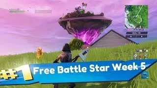 Fortnite Secret Battle Star week 5 season 10 Location free tier battle pass