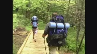 Surveying hiking trails in Baxter State Park