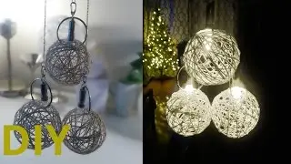 DIY: Yarn Ball Lights Decoration (Battery operated)