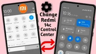 Redmi 14C Control Center Settings | Change Control Center On Redmi 14C | HyperOS Control Center