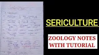 SERICULTURE IN HINDI ||ZOOLOGY NOTES|| BSC MSC ZOOLOGY NOTES @ZOOLOGYNOTES #bbmku #VBU
