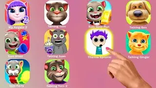Talking Tom,Talking Tom Gold Run,Thanos Sprunki,Talking Ben,Talking Juan,Tom Farts,My Angela 2...!