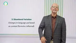 المحاضرة (8) التنوع اللغوي Linguistic Variation - تقديم: د. عصام حسن المزجاجـي