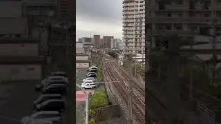 The 813 series train shines at the Kokura entrance of the Nippo Main Line. #railway