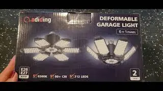 BEST Garage Light!!!  Adiding LED Deformable Light    #garagelight  #light #led #basement #best