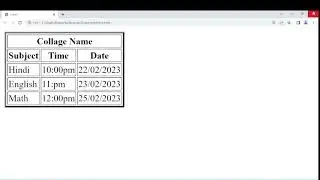 How To Create Table In HTML With Border // Table Kaise Banaye HTML Se // टेबल बनाना सींखे html se 💯👈