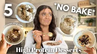 I Tried 5 *No Bake* High Protein Desserts (One is a TOTAL Cheat Code)