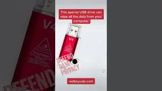 This special #usb drive can #datawipe your #computer #redkeyusb #redkey #computers #cybersecurity