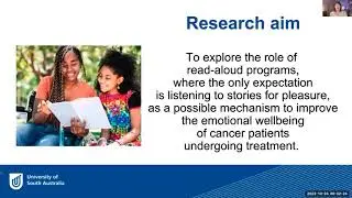 Reading aloud to cancer patients for improved emotional wellbeing - RAILS conference presentation