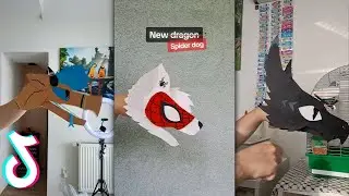 💀THE AMAZING Paper Dragon Edits 🔥Dragon Puppet TIKTOK Compilation😍 #9
